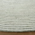 thumbnail image 3 of SAFAVIEH Braided Beuregard Solid Reversible Area Rug, Green/Ivory, 6' x 6' Round, 3 of 11