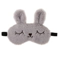 thumbnail image 2 of de Mujer Cubierta de Ojos de Dormir de Dibujos - gris Colco máscara de ojo de peluche niñas, 2 of 8