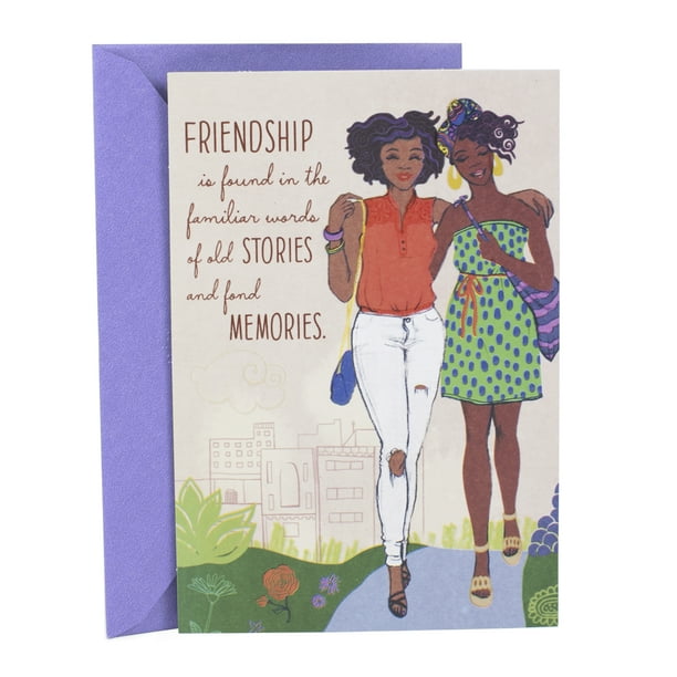 Happy Birthday Best Friend African American Hallmark Mahogany Birthday Card For Her (Two Friends) - Walmart.com