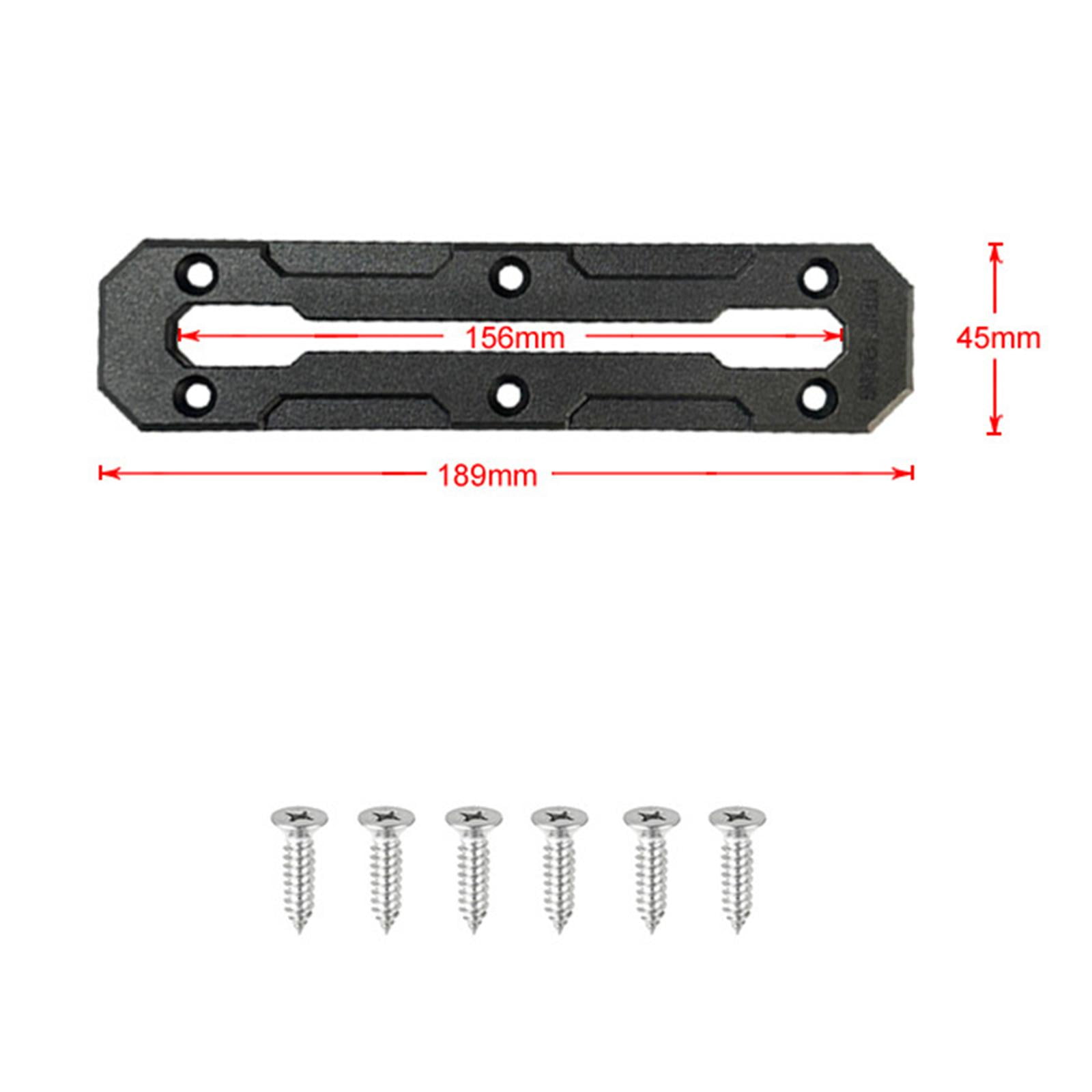 DimyFew 4x Kayak Slide Rail Track Bracket DIY Accessories Replacement Spare Part Practical Mounting Base Rack for Canoe Inflatable Boats