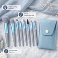 thumbnail image 3 of UYGDUY-Travel Size Makeup Brushes Set, Light Blue, Mini Face Brushes with Bag, 12 Piece Set, for Wedding Favors, Bridal Shower, Bridesmaid Gift, Bachelorette Party (12, Blue), 3 of 3