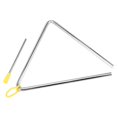 thumbnail image 4 of SINJEUN 10 Pack Musical Steel Triangle Percussion Instrument, 4, 5, 6, 7, 8 Inches Triangle Musical Instrument with Striker and Finger Hold, 4 of 6