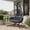 Gray, variant on SWITTE Swing Egg Chair with Stand 2 Person Black Wicker Hanging Egg Chairs Indoor & Outdoor Hammocks