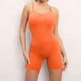 thumbnail image 3 of Gibobby Conjunto de Entrenamiento para Mujer Sin incomodidad Apretado Pantalones de yoga Hollow Back Body Training Fitness Sports Mono(Anaranjado, M), 3 of 5