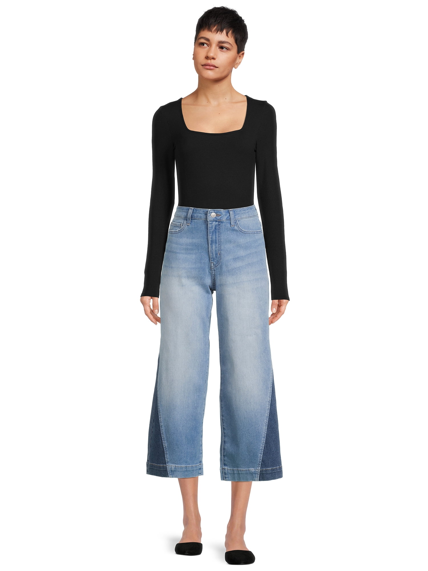 Self Esteem Juniors Ribbed Square Neck Bodysuit