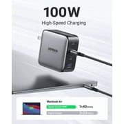 UGREEN 100W USB C Charger, Nexode 4-Port GaN Foldable Compact Fast Wall Charger for Laptop, compatible for MacBook, compatible for iPad, compatible for iPhone, Steam Deck