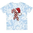 thumbnail image 3 of Inktastic Red and White Candy Cane Santa Christmas Funny Xmas Lights Boys or Girls Toddler T-Shirt, 3 of 5