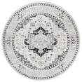 thumbnail image 2 of SAFAVIEH Brentwood Dimas Oriental Area Rug, Ivory/Black, 6'7" x 6'7" Round, 2 of 11