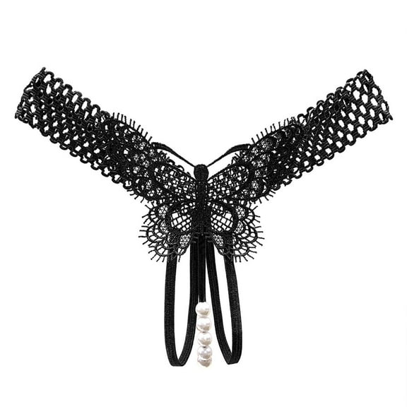 kamemir Womens Underwear Women's Seamless Thong Underwear (Black,One Size)