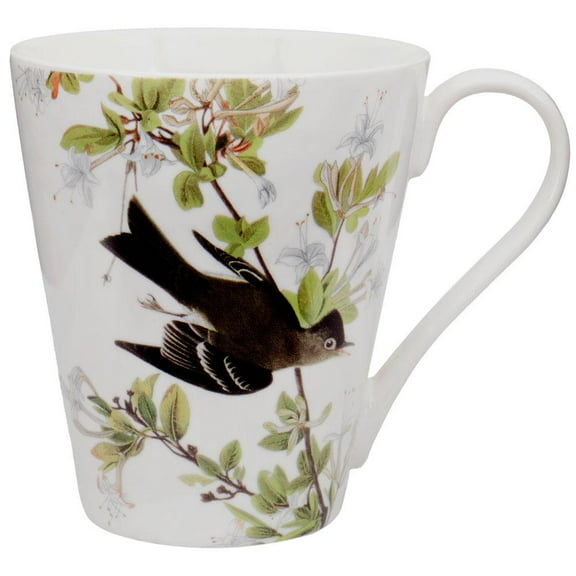 Western Wood Pewee Flying In Branches Coffee Mug