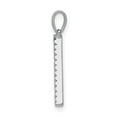 thumbnail image 2 of Real 14kt White Gold Diamond Letter A Initial Pendant; for Adults and Teens; for Women and Men, 2 of 4