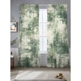 thumbnail image 2 of Sage Green Ombre Sheer Curtains 84 Inch Length 2 Panels Set, Gradient Abstract Art Vintage Voile Window Treatment Rod Pocket Curtains Sheers Drapes for Bedroom/Living Room/Kitchen 52"x84"x2, 2 of 7