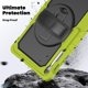 thumbnail image 4 of Funda para Samsung Galaxy Tab S10 FE+ Plus de 13,1 pulgadas modelo 2025 (X620/X626B), funda protectora resistente a prueba de golpes con protector de pantalla, soporte giratorio de 360°,correa de mano, 4 of 9