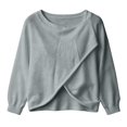 thumbnail image 4 of Women's Poncho Sweater, Cross Front Lightweight Knit Wrap for Women, Solid Color Cape Sweater Shawl Wrap, Casual Knit Poncho for Evening Dress, Versatile Ladies Shawl Wrap Top Light Green, 4 of 4