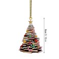 thumbnail image 3 of Adorno navideño de árbol de libros Avdjesfny, adornos navideños acrílicos Bookworm 2024, planos 2D, adorno navideño de estantería, regalo para amantes de la lectura, profesores, bibliotecarios,, 3 of 4