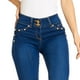 thumbnail image 5 of Jeans Super Skinny Stretch Mujer Juvenil Casual Stone azul 7 Incógnita 110086, 5 of 6