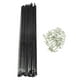 thumbnail image 3 of Lote de 36 radios de acero para bicicleta, cabecillas para radios de bicicleta de carretera, ruedas delanteras y traseras. 280mm Negro 36PCS, 3 of 5