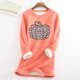 thumbnail image 2 of Tops de Invierno Para Mujer Sudadera de Lana Gruesa Ropa Interior Tops Manga Larga Estampado de Leopardo Terciopelo Cuello Redondo Cálido Odeerbi ODB180647, 2 of 5