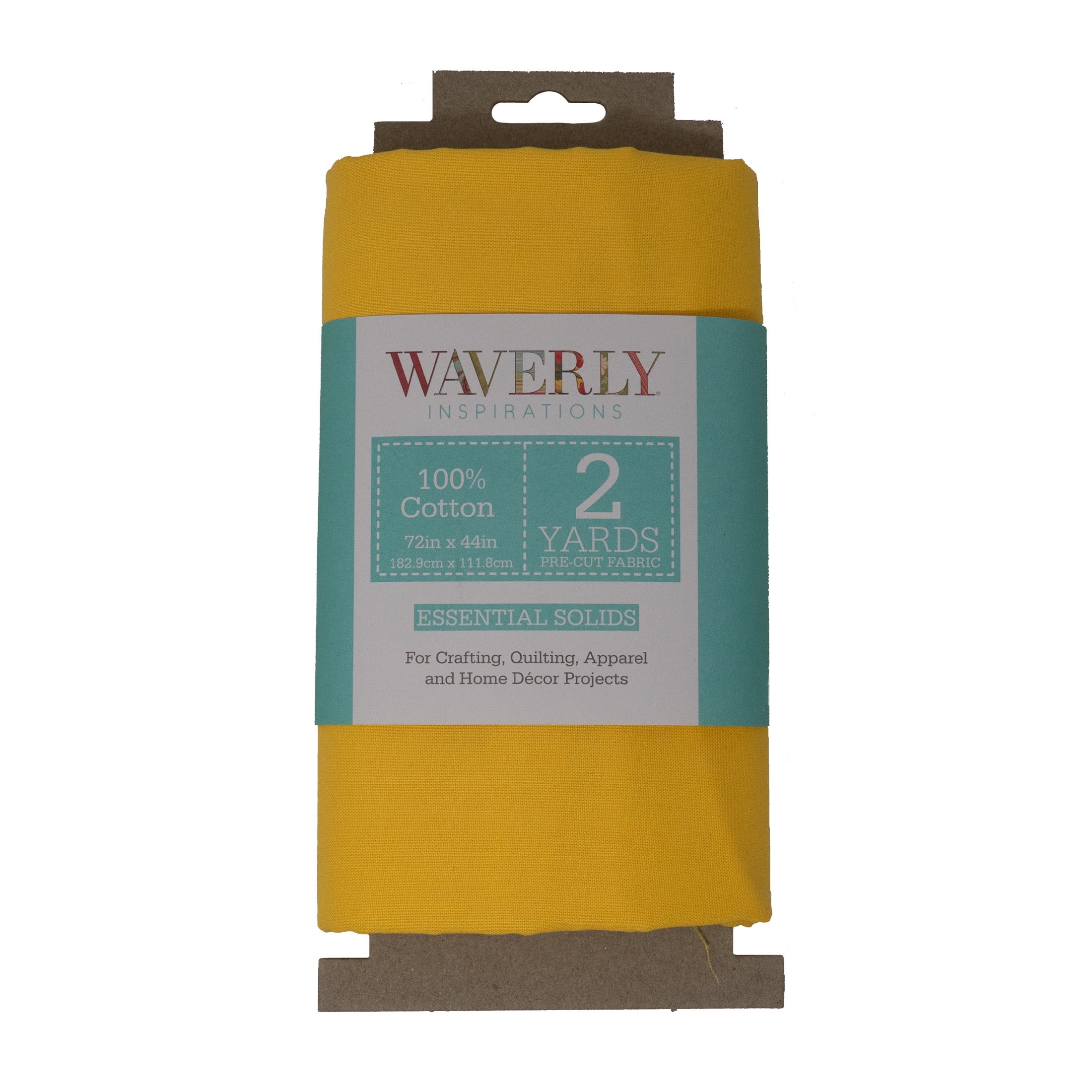 Waverly Inspirations 2 Yard Cut 100% Cotton Solids Fabric Maize 44" Wide for Quilting & Sewing