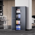 thumbnail image 7 of DNA Motoring 71" Gray Lockable Utility Metal Storage Tool Cabinet w/ 2 Adjustable Shelves, 7 of 7