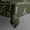 thumbnail image 5 of Math Equations Math Symbols Black Pattern Square Tablecloth,Waterproof Square Table Cover,Wipeable Spillproof Washable Table Cover for Home Kitchen Party Decor 60"x60"(152x152cm), 5 of 6