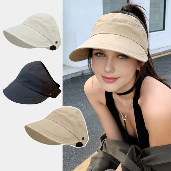 Rodiuiu Sun Hat High-Density Anti-UV Fabric Full Face Neck Protection Outdoor Sport Hat with Widened Front Brim Hiking Sun Hat