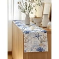 thumbnail image 5 of Table Runner 72 Inches Long for Kitchen Dining, Blue Brown Coastal Dresser Scarf Farmhouse, Dining Table Decorations for Wedding/Parties, Summer Beach Nautical Coral Starfish 18 x 72 In, 5 of 9
