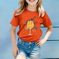 thumbnail image 2 of XDZJLR Tee-Shirt pour Filles Imprimé Coloré Carnaval Col Rond Manches Courtes 2-3 Ans, 2 of 4