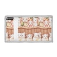 thumbnail image 2 of JIALIOU Nylon Trifold Card Wallet with ID Window Zipper Pocket for Men Women Teen Cute Pigs and Fruits, 2 of 7