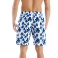 thumbnail image 4 of Defitshape Men's Swim Shorts Swim Trunks Boyleg Classic Beach Pocket Elatic Waist Casual Drawstring Loose Cool Cover Up Dark Blue Medium, 4 of 5