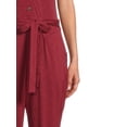 thumbnail image 4 of Time and Tru Women's Short Sleeve Knit Jumpsuit with Belt, 4 of 5