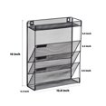 thumbnail image 5 of Junjian 5-Tier Black Hanging File Organizer, Wall File Organizer, Office Organizer Holder Rack, Wall Organizer for Office, Folder , Home, Class Room, 5 of 8