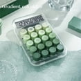thumbnail image 5 of BIQIANWO Large 5.7inch Transparent Shell Calculator, LED Display, Big Buttons, 10 Digits, Multicolor Gradient Color, Kawaii Aesthetic Design, Battery Powered, Operating Voltage ≤36V, Without Battery,, 5 of 9