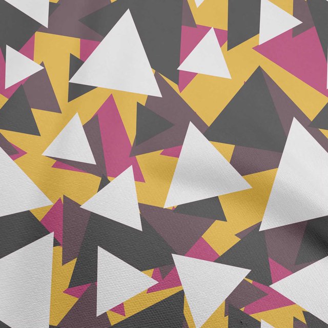 oneOone Cotton Poplin Yellow Fabric Geometric Sewing Craft Projects Fabric Prints By Yard 42 Inch Wide-N9