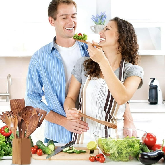 Non Stick Pan Non Stick Pan, Frying Pan, Household Wooden Spatula, Extended Handle Wooden Spatula Non Stick Frying Pan