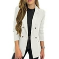 thumbnail image 2 of Bovxnpu Women's Casual Jackets, Womens Casual Blazers Open Front Long Sleeve Work Office Suit Jackets Blazer L, 2 of 6