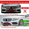 thumbnail image 3 of Kojem Front Bumper Air Vent Cover Trim for 2015 2016 2017 2018 Mercedes-Benz C-Class Sport Version Carbon Fiber style, 3 of 9