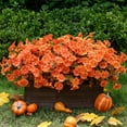 thumbnail image 1 of Artificiales Flores para Exteriores, 12 Paquetes de Flores Artificiales de Eucalipto para Macetero, Gloria Matutina Falsa para Decoración Del Hogar/porche/jardín, 1 of 6