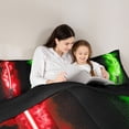 thumbnail image 4 of Feelyou Splash Artwork Bedding Comforter Set 7pcs, Watercolor Splash King Bedding Sets, 4 of 8