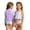 Purple-A, variant on Girls Swimsuits Size 10-12 Ruched Side Bikini Sets Drawstring Girls Swimwear Tankini 3pcs Tropical Floral Ruffle Bathing Suit