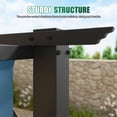 thumbnail image 5 of Clouddwell 12x10 ft Outdoor Pergola with Retractable Canopy, Heavy-Duty Metal Frame Patio Pergola for Backyard & Garden, UV Protection Sun Shade, Blue, 5 of 8