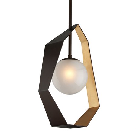 

12W 1 Led Medium Pendant 9.25 inches Wide By 34.75 inches High-Bronze Finish Bailey Street Home 154-Bel-2278950
