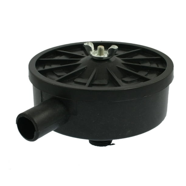 Air Compressor 1/2" PT Male Intake Filter Muffler 10cm Dia Black