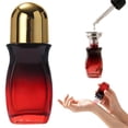 thumbnail image 2 of Rose Quartz Roller Bottle,Refillable Roll On Bottles with Roller Ball,Frosted Transparent Glass Rollerball Deodorant Container,Leak-Proof Essential Oil Perfume Glass Roller Bottles (Red Glod 50ml), 2 of 9