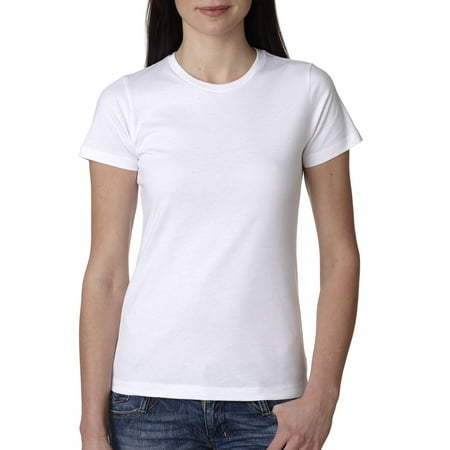 Branded Next Level Ladies Boyfriend T-Shirt - WHITE - L (Instant Saving 5% & more on min