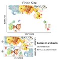 thumbnail image 3 of DEELLEEO Sweet Animals Giraffe Monkey DIY Children Mural Wall Decals Peel and Stick Wall Sticker for Home Bedroom Nursery Room Wardrobe Door Decoration, 3 of 8