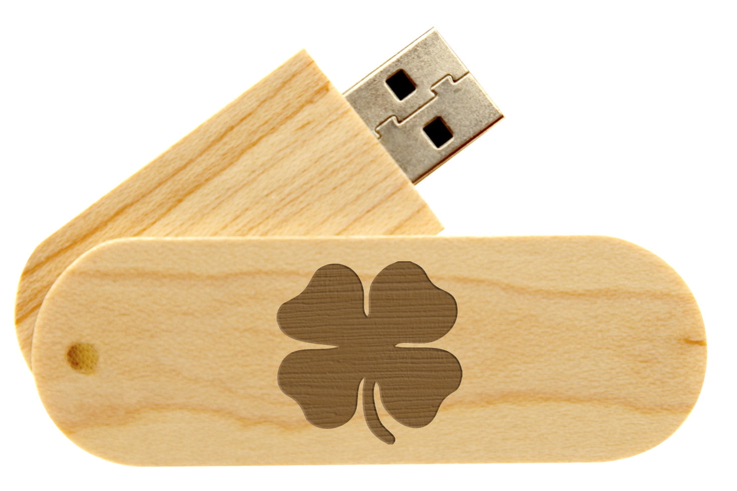 Procent Fængsling lejlighed NDZ 16 Gigabyte USB Flash Drive Maple 4 Leaf Clover - Walmart.com