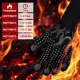 thumbnail image 2 of Guantes Comsmart para barbacoa resistentes al calor de 1472 °F, silicona, 2 of 8