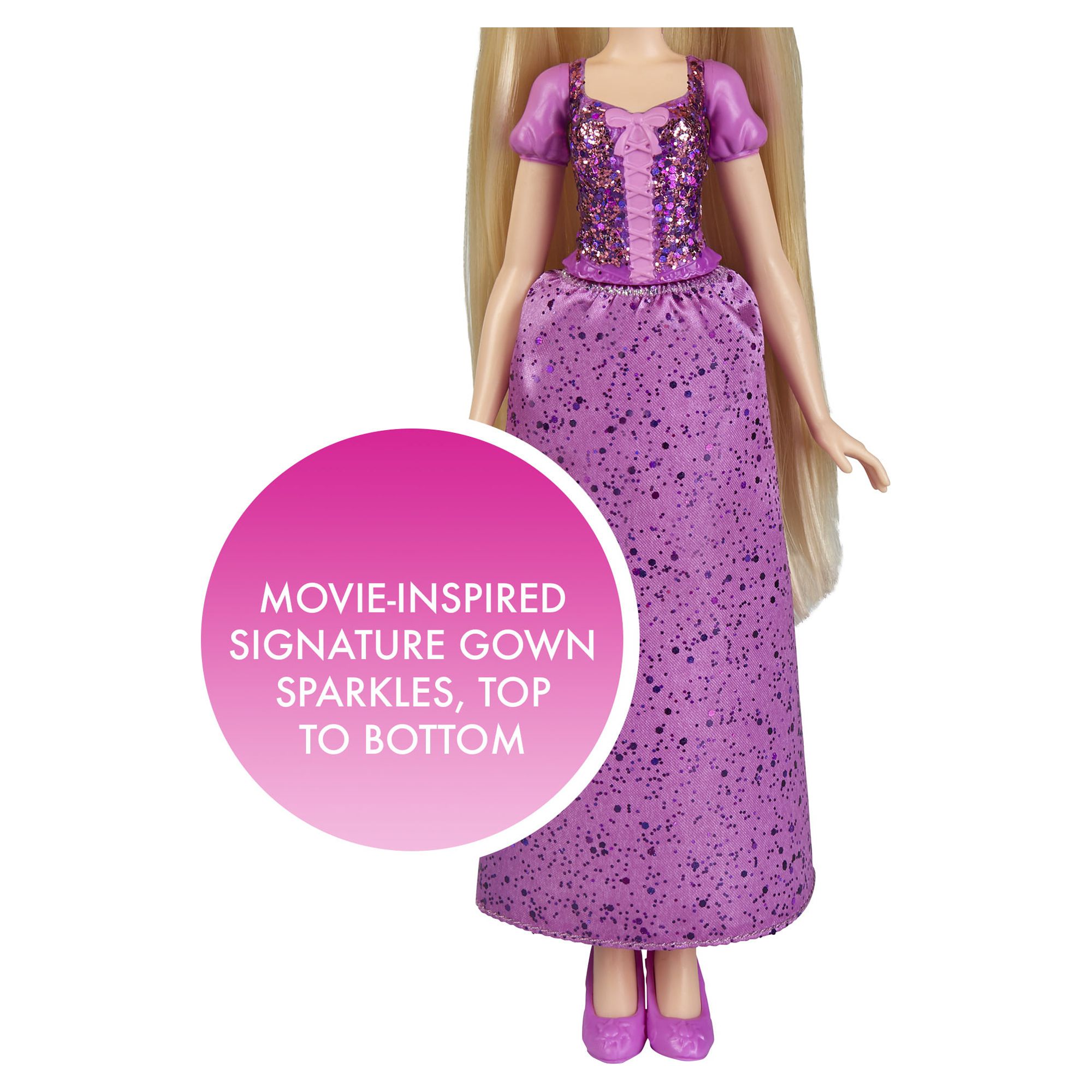 Disney Princess Royal Shimmer Rapunzel, Ages 3 and up, Includes Tiara and Shoes - image 5 of 10