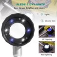 thumbnail image 4 of Lupa de mano con 6 luces, lupas de joyero, lupa iluminada 30X, recargable por USB para personas mayores que leen monedas, manualidades, joyería y pasatiempos, 4 of 5